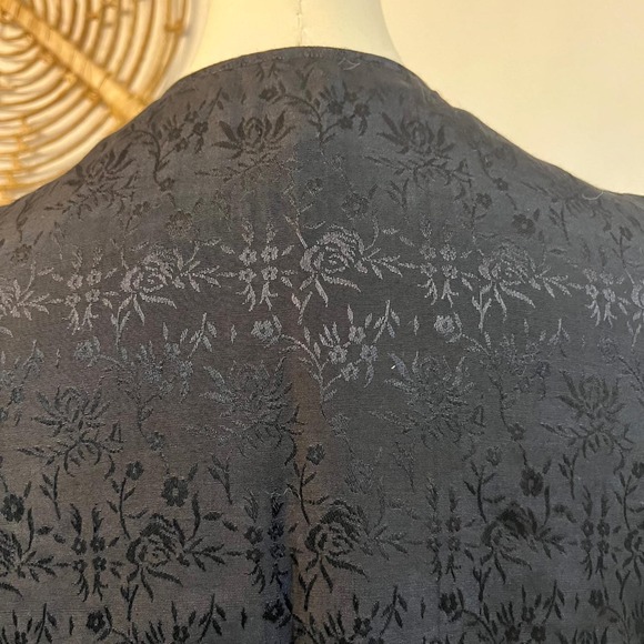 Vintage White Stag Velvet Tapestry Embroidered Vest Boho Western Cottagecore L - Picture 9 of 9